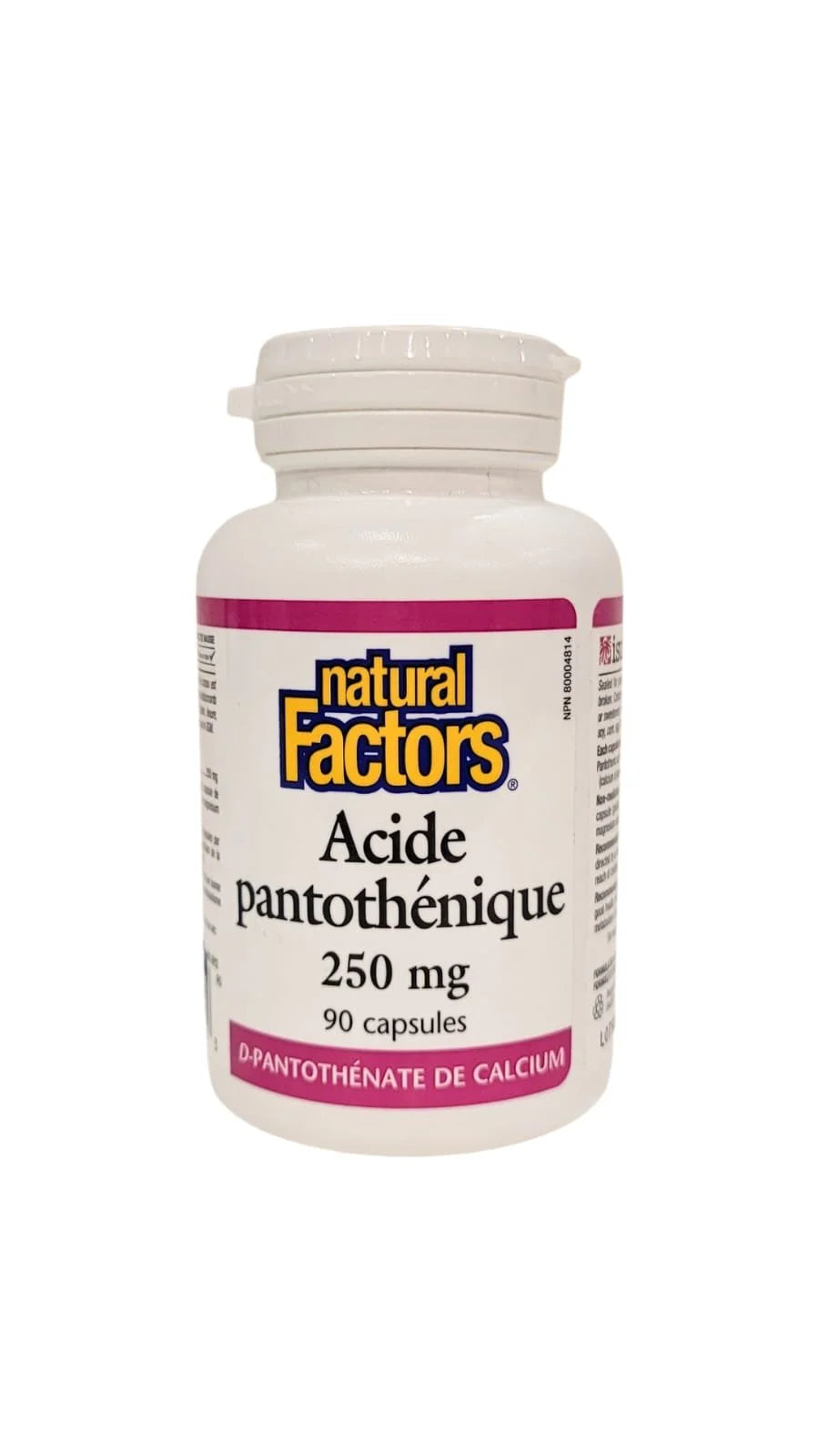 Natural Factors Pantothenic Acid 250 mg