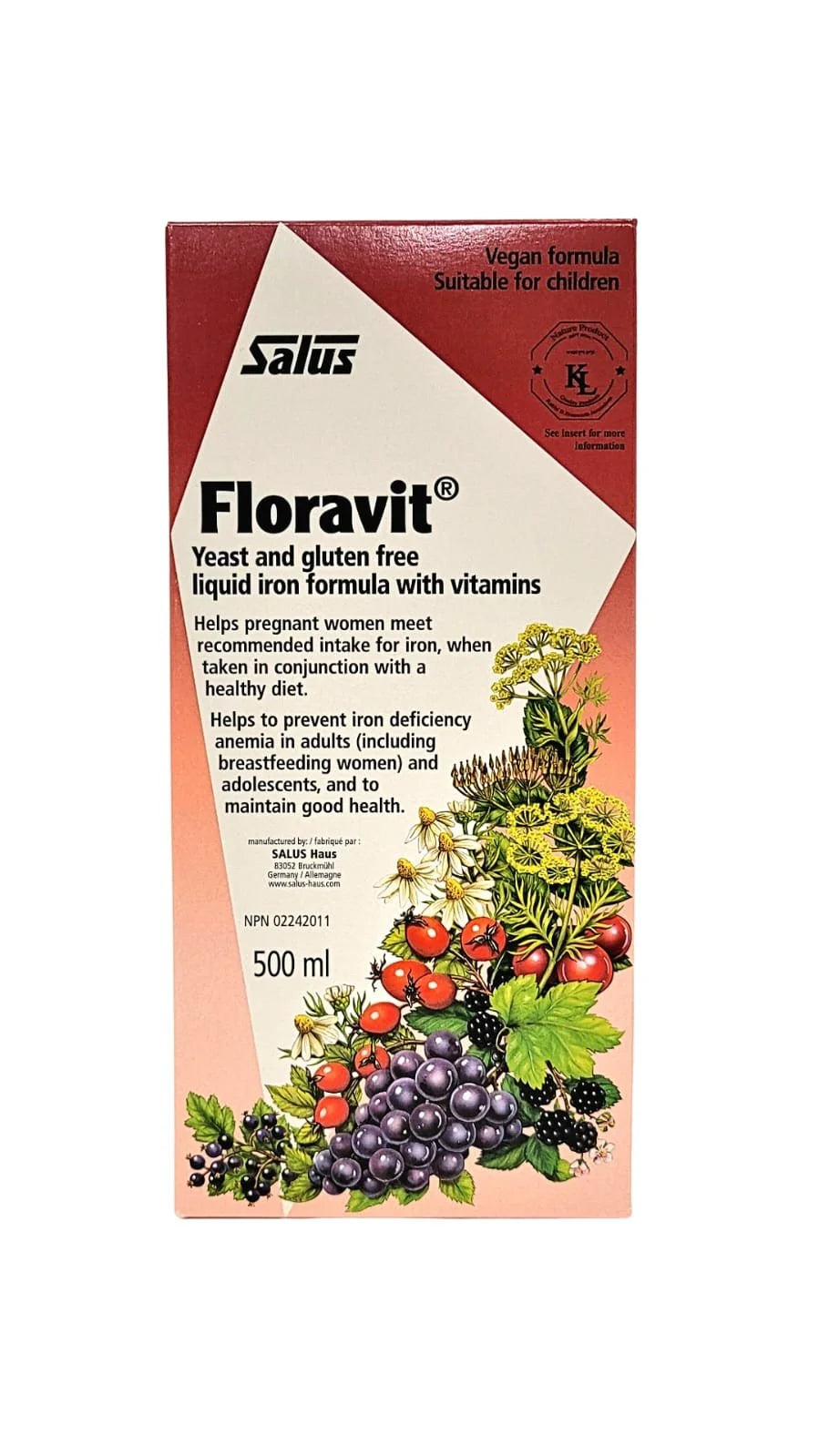 Salus Floravit Iron (Yeast and Gluten Free Formula)