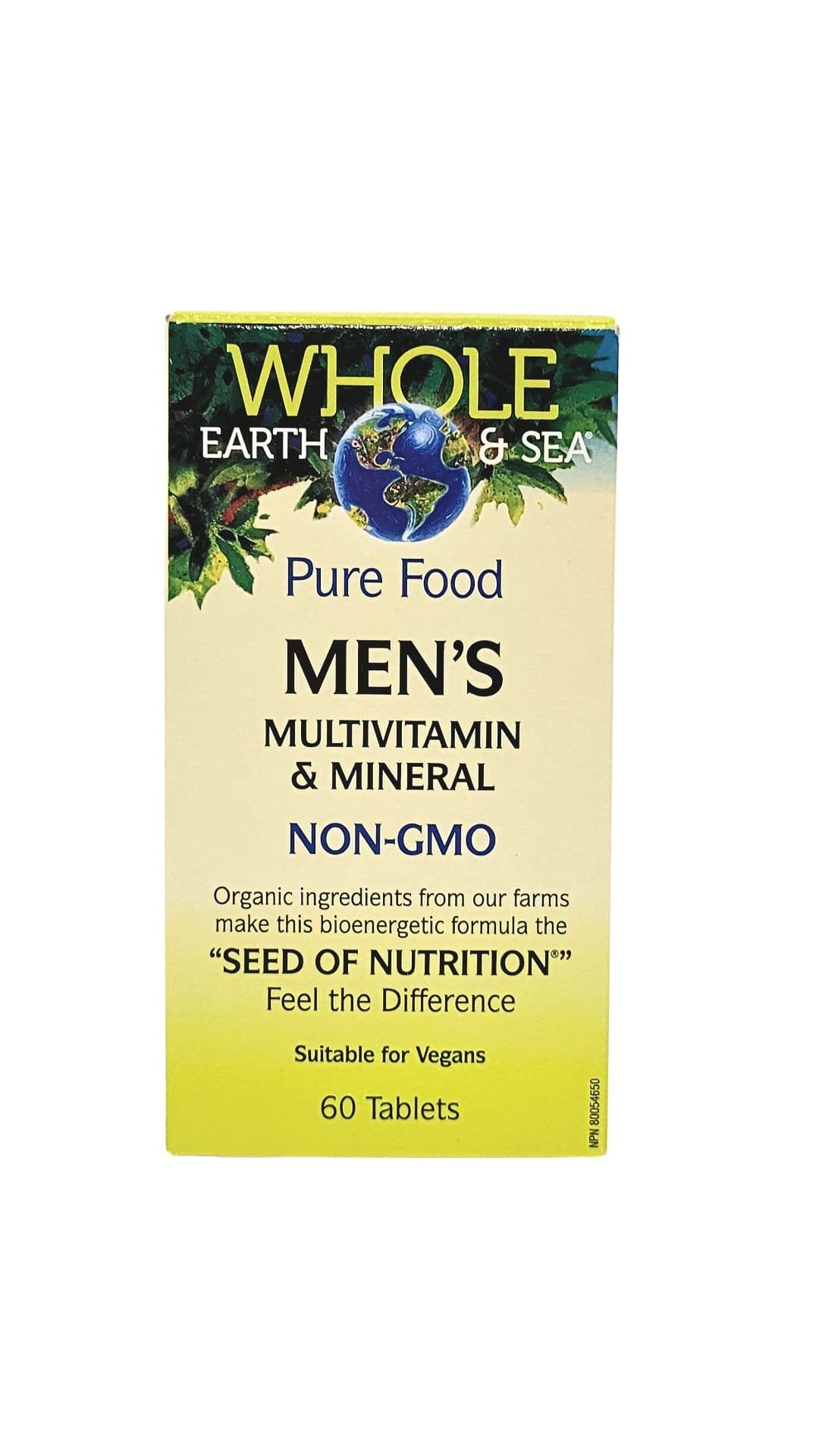 Multivitamines et minéraux pour hommes Whole Earth and Sea