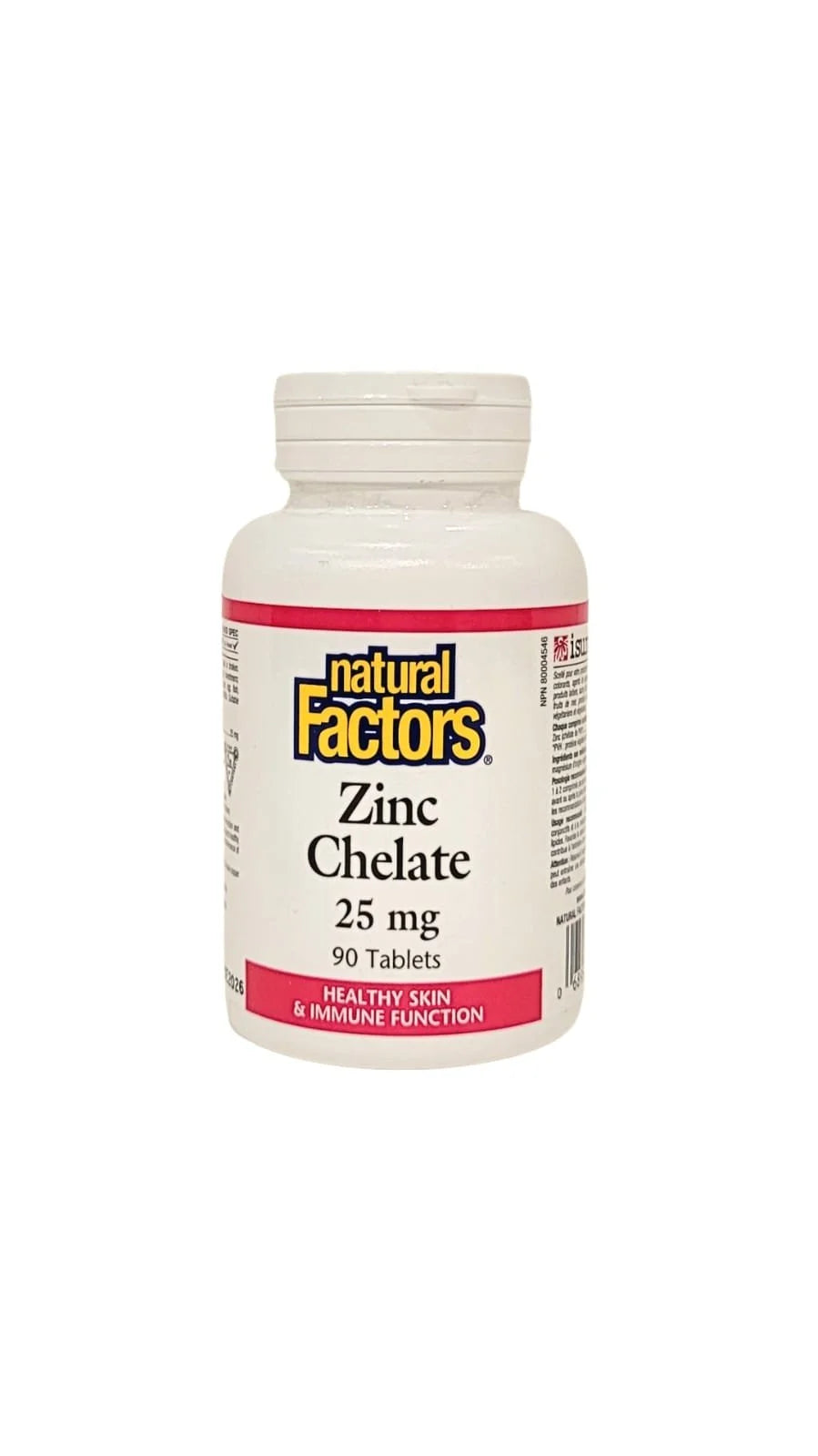 Natural Factors Zinc Chelate 25 mg