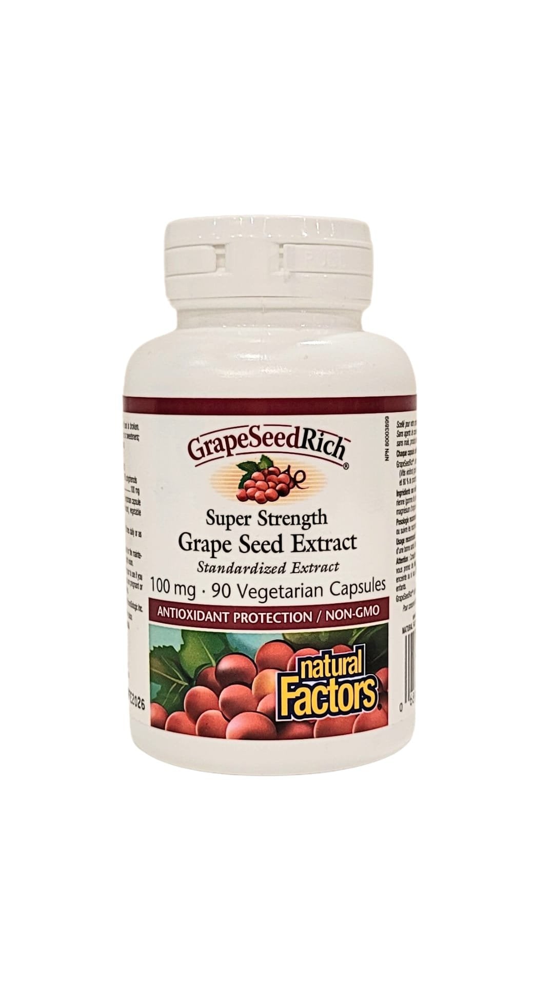 Natural Factors GrapeSeedRich Super Strength Grape Seed Extract 100 mg