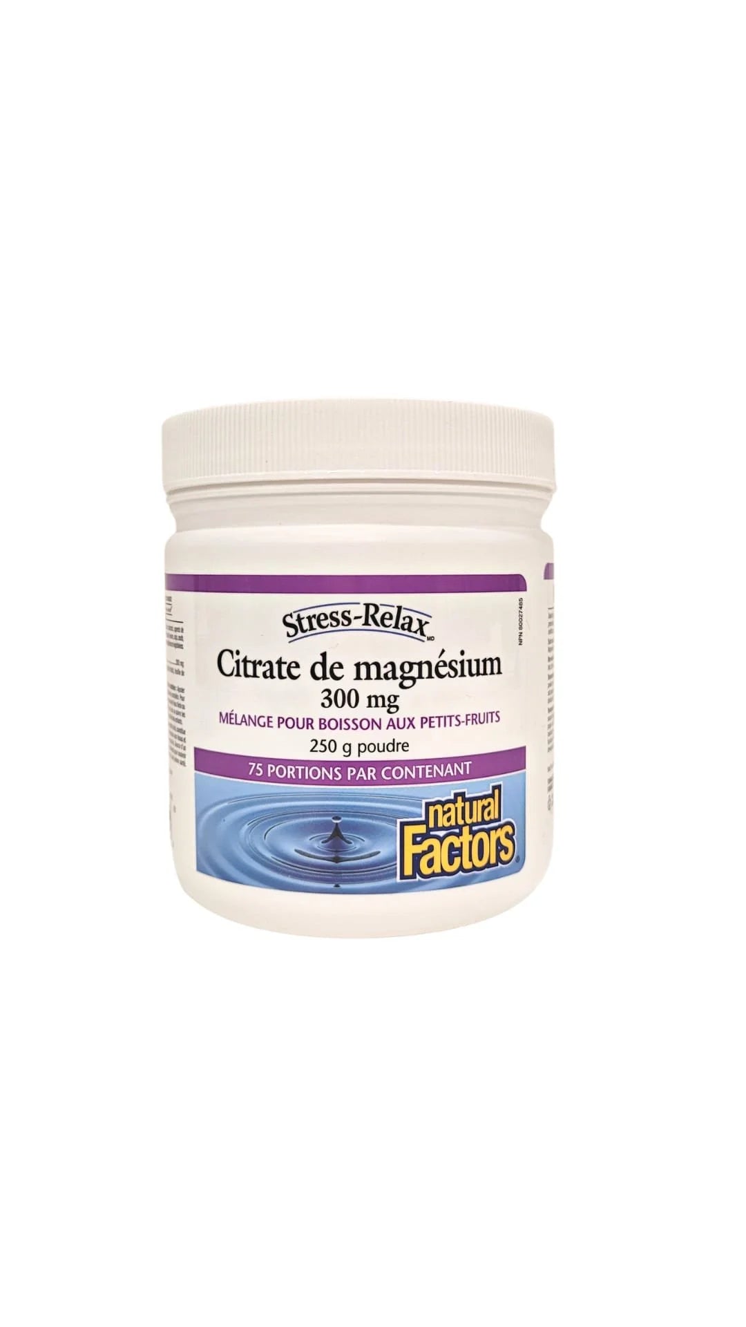 Natural Factors Magnesium Citrate Powder Berry Flavour, Stress-Relax