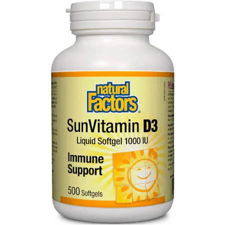 Natural Factors Vitamin D3 1000 IU Softgels