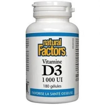 Natural Factors Vitamin D3 1000 IU Softgels