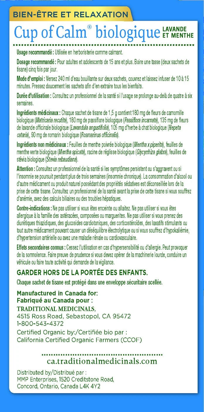 Traditional Medicinals Organic Cup of Calm Tea