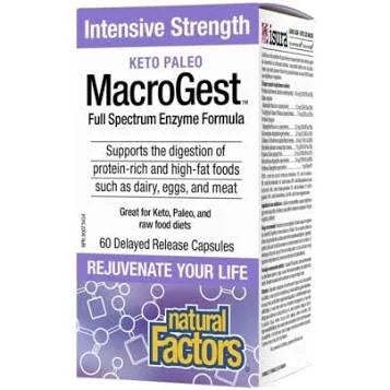 Natural Factors MACROGEST - Keto Paleo Enzyme Formula