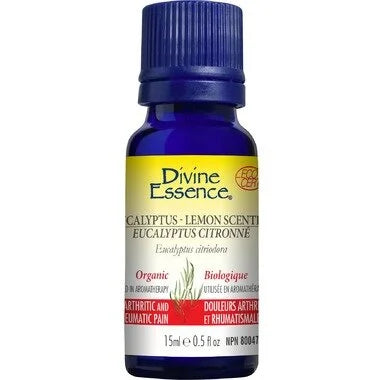 Divine Essence Organic Eucalyptus Lemon-Scented Essential Oil